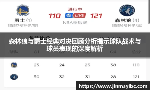 哈哈体育森林狼与爵士经典对决回顾分析揭示球队战术与球员表现的深度解析